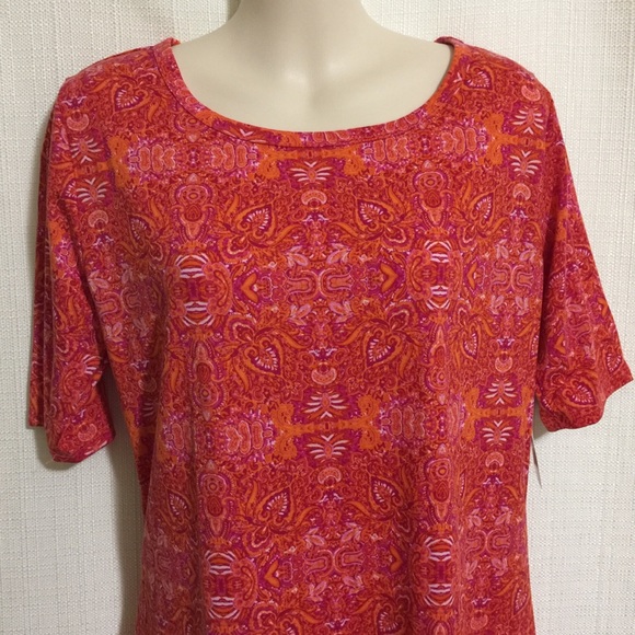LuLaRoe Julia Dress Sz Large - Picture 3 of 6